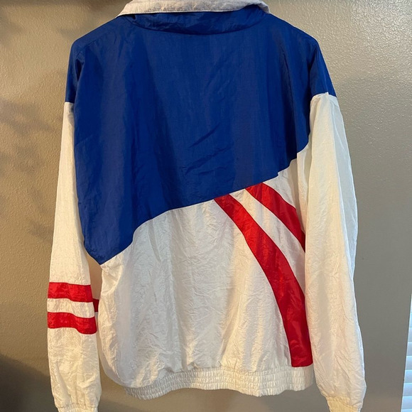Vintage 90s Active Exposure Stars And Stripes Windbreaker Jacket Size L 1131 - Picture 4 of 6
